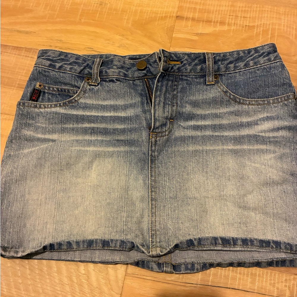 Mudd Blue Denim Mini Skirt